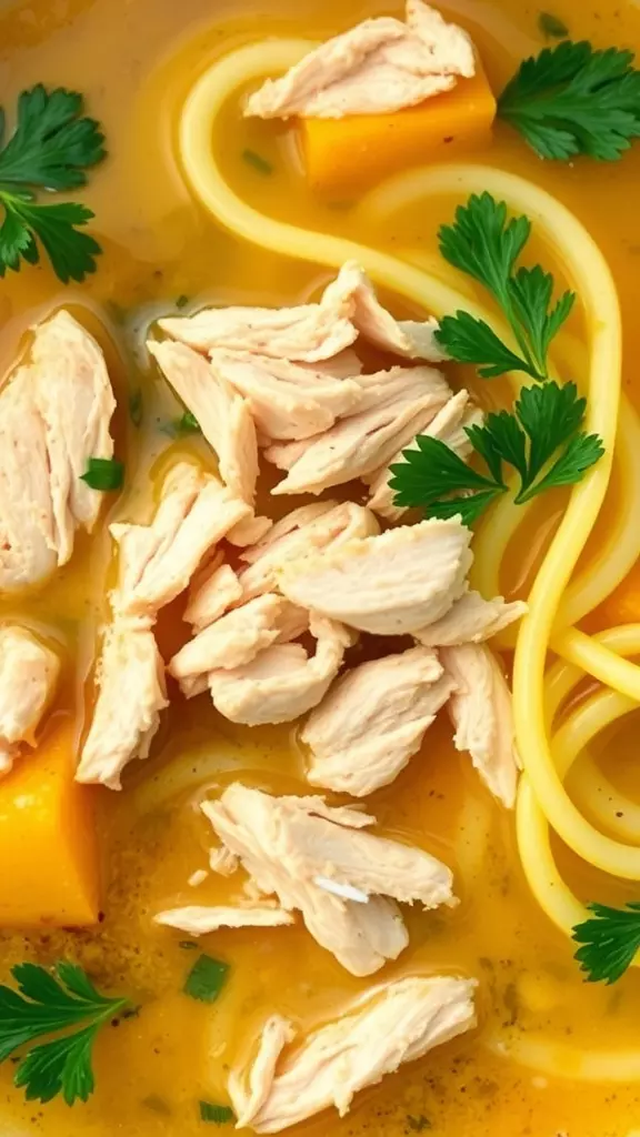 This simple keto chicken soup is perfect for anyone looking to save a few bucks while enjoying a delicious meal. With tender shredded chicken and a savory broth, it’s comforting and satisfying. You can find the full recipe here to whip up a batch today!