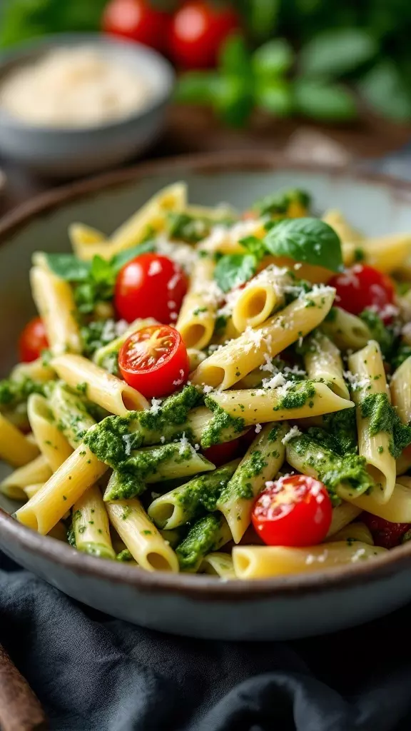 Vegetarian pesto pasta is a quick and tasty meal that brings fresh flavors to your table. The combination of vibrant basil, garlic, and nuts creates a delicious sauce that pairs perfectly with your favorite pasta. Check out this easy recipe for vegetarian pesto pasta and enjoy a delightful dish any night of the week!