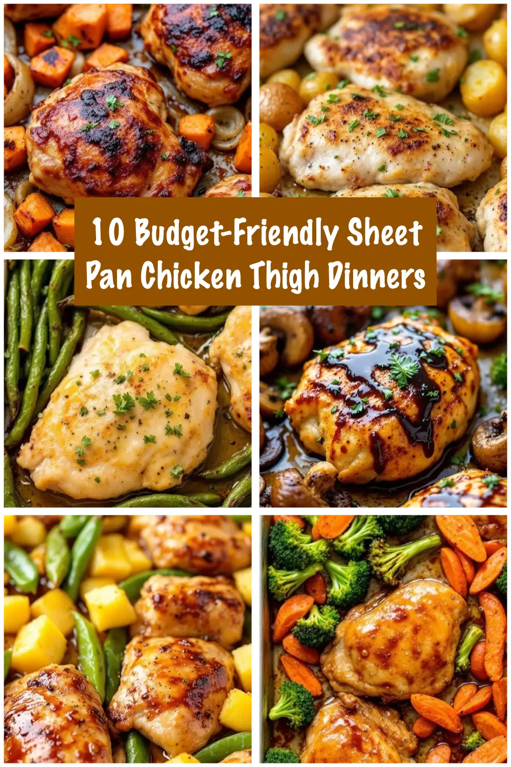 Looking to make big, flavorful dinners without spending a fortune? These sheet pan chicken thigh meals have you covered 🙌 They’re easy to prep, packed with bold flavor, and perfect for stretching your grocery budget while still serving up something satisfying ✨