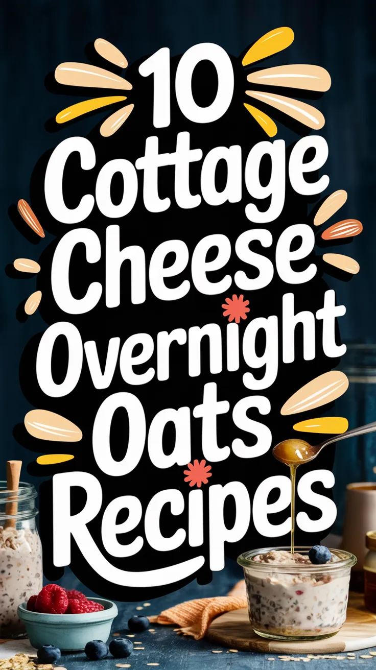 🥣✨ 10 Cottage Cheese Overnight Oats Recipes for a Protein-Packed Breakfast
Start your day with these creamy and nutritious cottage cheese overnight oats! Packed with protein, fiber, and delicious flavors, these recipes make breakfast easy and satisfying. 🍓🥜 #HealthyBreakfast #OvernightOats #MealPrep #ProteinPacked #EasyRecipes