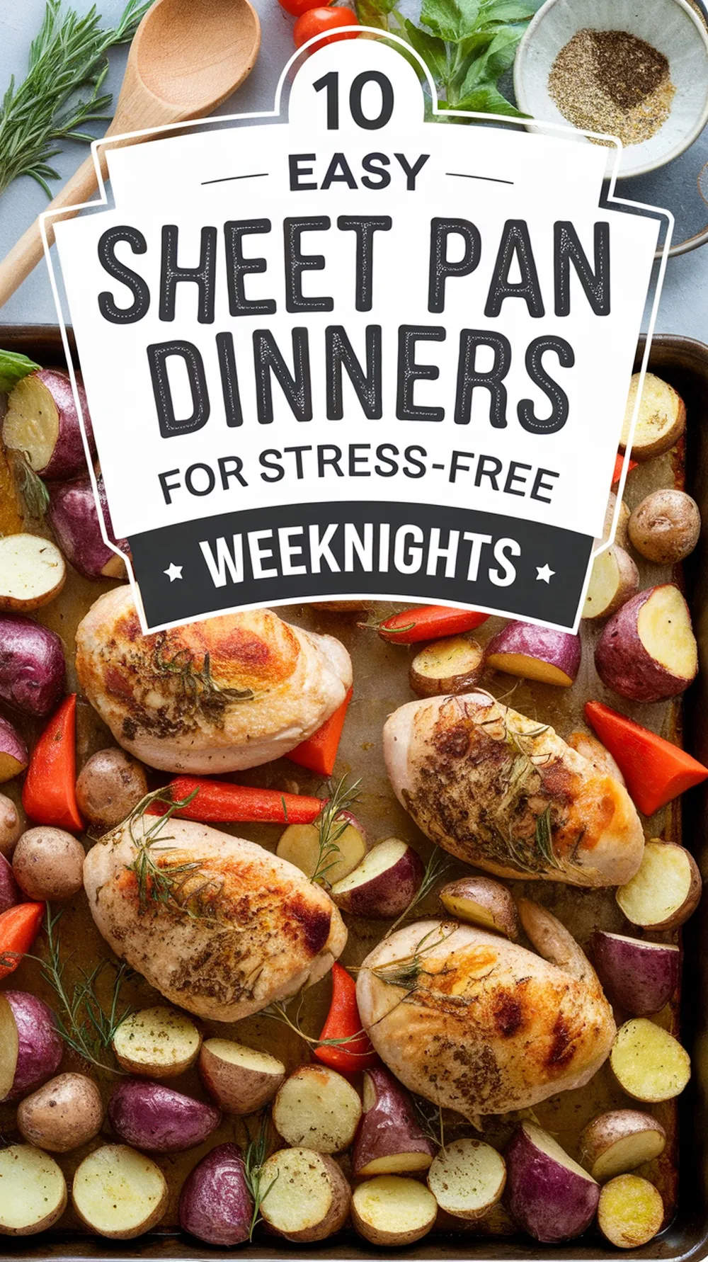 🔥🥘 10 Sheet Pan Dinners That Practically Cook Themselves - Skip the hassle and whip up a delicious meal with these quick and easy sheet pan recipes! Perfect for busy nights, these meals are flavorful, filling, and cleanup is a breeze. 🍗🥔 #OnePanMeals #QuickDinners #SheetPanCooking #EasyRecipes #FlavorfulEats