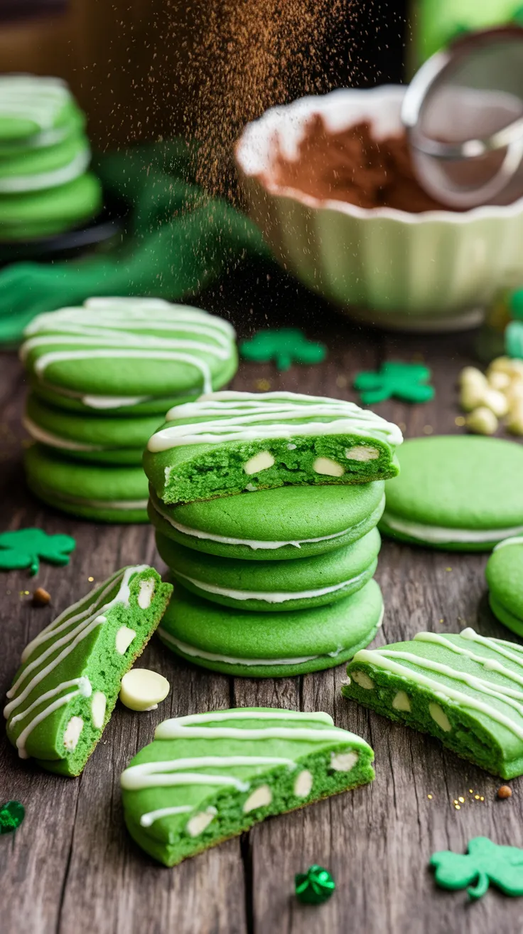 Green Velvet Cookies are a fun and festive treat for St. Patrick's Day! With their vibrant color and soft texture, they are sure to impress everyone at your celebration. Check out this delicious recipe to whip up a batch!