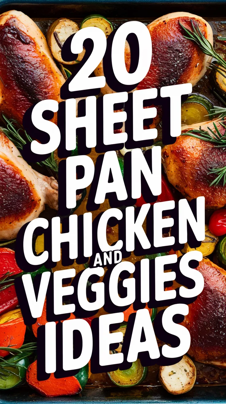 💡 The Secret to Easy, Delicious Dinners? These 20 Sheet Pan Chicken & Veggies Recipes! Skip the hassle and whip up a meal in no time! These one-pan chicken and veggie recipes are simple, satisfying, and packed with incredible flavors. 🥦🍗 #EasyDinners #SheetPanMagic #HealthyMeals #MealPrepMadeEasy #FlavorfulCooking