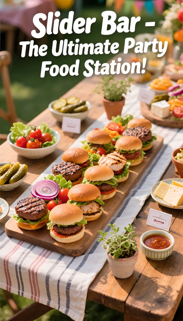 This DIY Slider Bar is fun, interactive, and full of endless flavor possibilities, making it the ultimate party food station! Whether you're hosting a casual get-together or a big celebration, these bite-sized burgers are sure to be a huge hit!