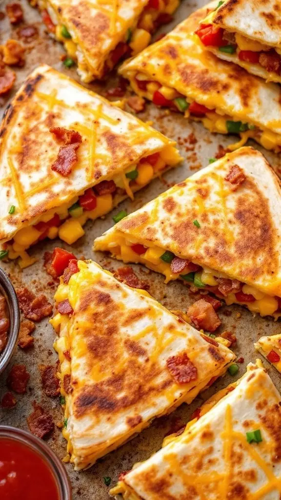 Start your day with a tasty twist by making breakfast quesadillas! Stuffed with scrambled eggs, cheese, and your favorite veggies, these quesadillas are a quick way to fuel your morning. You can even add some bacon or sausage for extra flavor, making them both satisfying and easy to prepare.