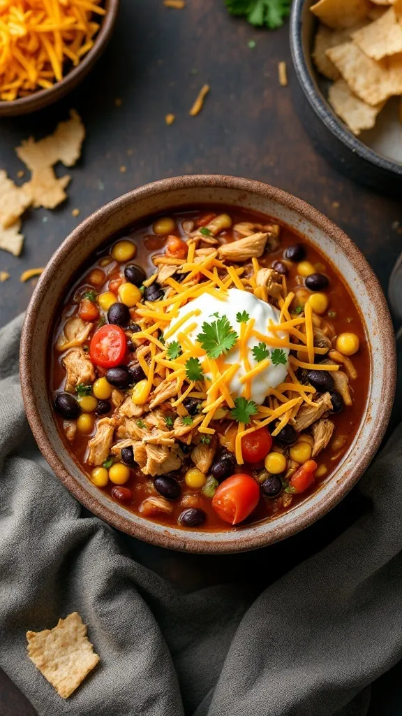 If you need a hearty, flavorful, and ridiculously easy dinner, this Instant Pot Chicken Taco Soup is the answer! It’s packed with tender chicken, beans, corn, and just the right amount of spice—plus, it’s a one-pot, dump-and-go meal that’s ready in 30 minutes. Top it with your favorite taco fixings for a dinner everyone will love!