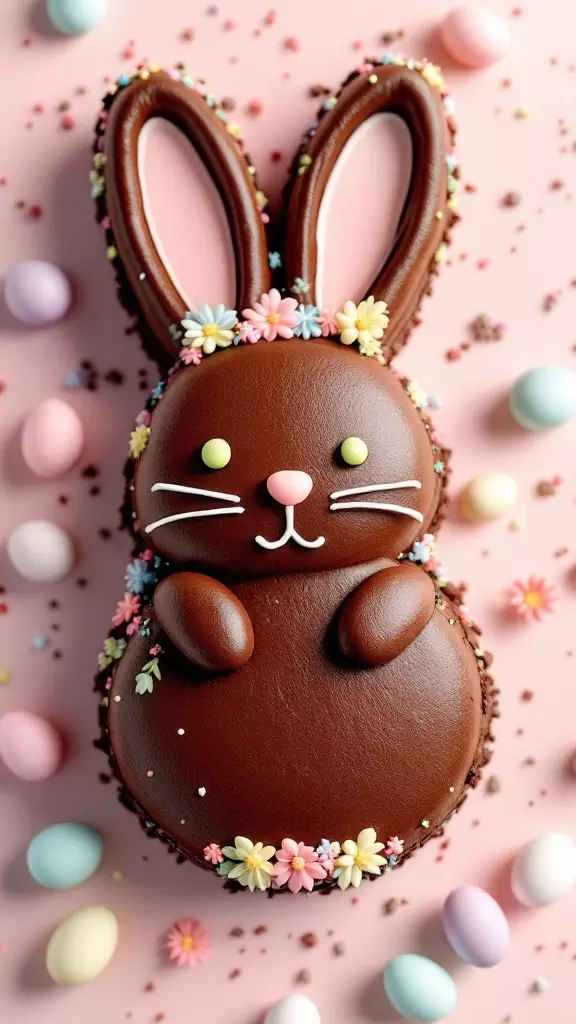 Chocolate Bunny Cake is a delightful treat that combines rich chocolate flavor with a whimsical design. This cute cake is perfect for Easter celebrations, bringing joy to both kids and adults alike. The soft, moist chocolate layers are complemented by a creamy frosting, making every bite a sweet indulgence.