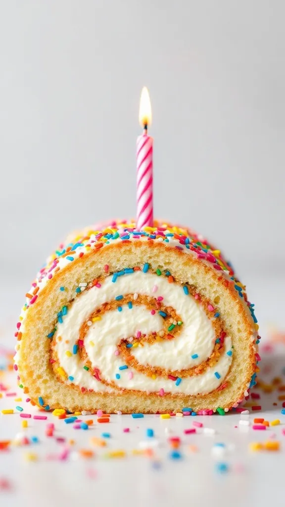 What’s better than a birthday cake? A Funfetti Birthday Cake Roll! This soft, fluffy vanilla sponge cake is packed with colorful sprinkles and rolled up with a creamy vanilla buttercream filling, making it the ultimate fun and festive dessert.