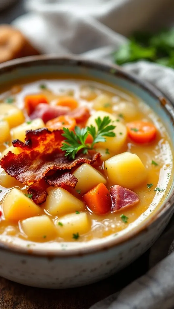 Got leftover ham from the holidays (or just because ham is delicious)? This Leftover Ham and Potato Soup is the perfect way to turn it into a warm, creamy, and hearty meal! With tender potatoes, savory ham, and a rich, velvety broth, this soup is pure comfort food—and it’s super easy to make.