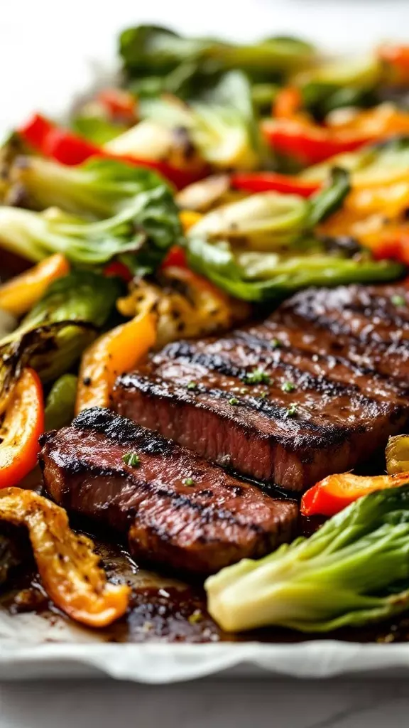 This Korean BBQ steak dish is a real winner for family dinners. The tender steak pairs perfectly with roasted bok choy, adding a fresh and crunchy element. It’s a quick and tasty way to bring a bit of Korean flavor to your table!