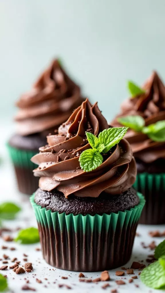 These mint chocolate cupcakes are a perfect treat for St. Patrick's Day. Topped with rich chocolate frosting and a hint of mint, they’re sure to please everyone. Check out the recipe for these delicious cupcakes here!