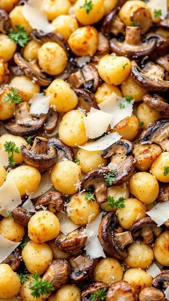 This Mushroom & Parmesan Gnocchi is a quick and tasty dish that’s perfect for busy weeknights. The combination of tender gnocchi and earthy mushrooms brings comfort to your table. Toss in some parmesan, and you’ve got a meal that feels special without a lot of fuss!