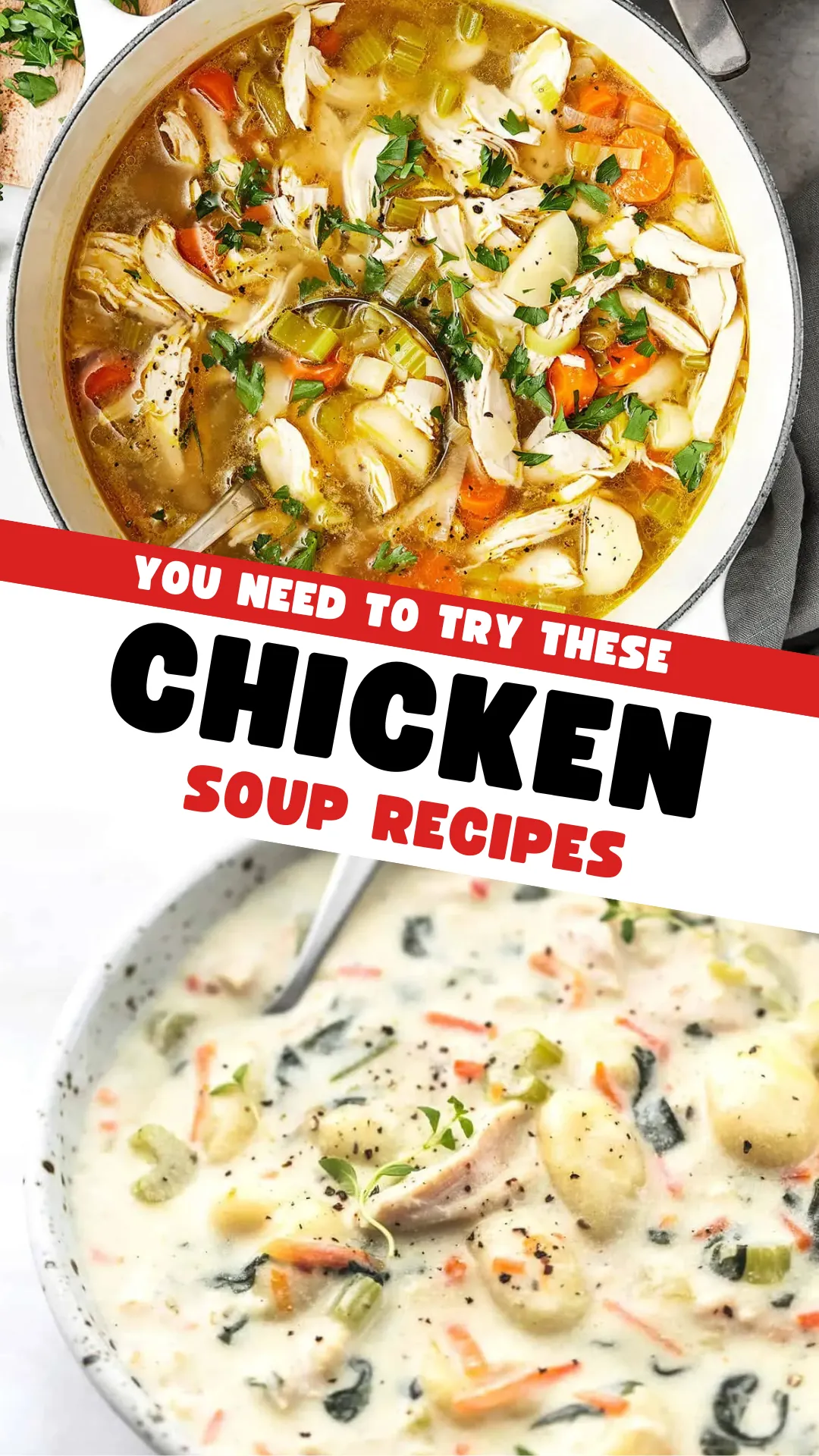 Chicken soup is the ultimate comfort food, and there are so many ways to enjoy it! Whether you’re craving a hearty chicken and wild rice soup, a rich and creamy chicken pot pie soup, or a zesty chicken enchilada soup with a little spice, this list has you covered. From slow-simmered classics to quick and easy weeknight favorites, these recipes will warm you up from the inside out!