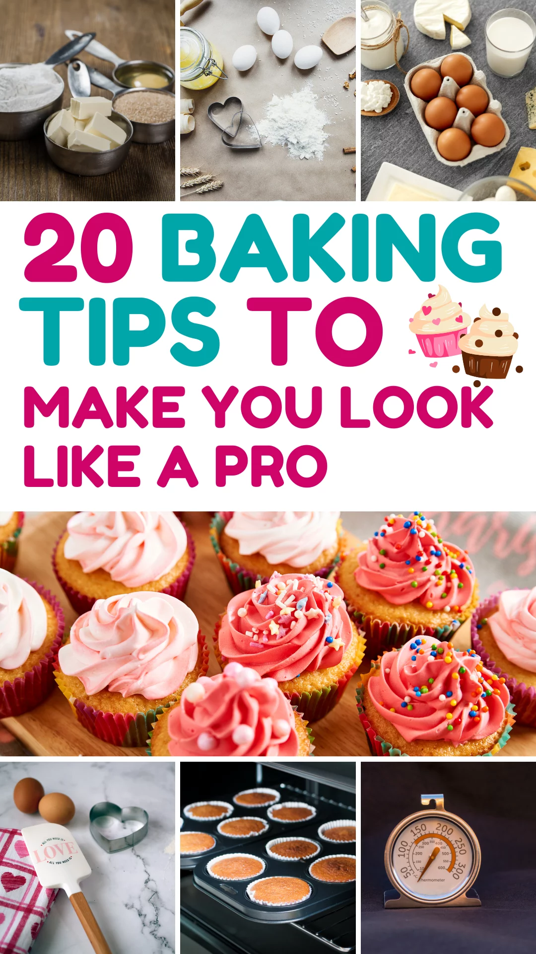 New to baking? 🍪 These 20 beginner-friendly tips will help you avoid common mistakes and bake with confidence! From measuring flour the right way to using your oven like a pro, this guide is packed with helpful advice for anyone learning to bake. #bakingtips #beginnerbaker #homebaking #bakingforbeginners #cookietips #bakinghacks #whiskbakesmile
