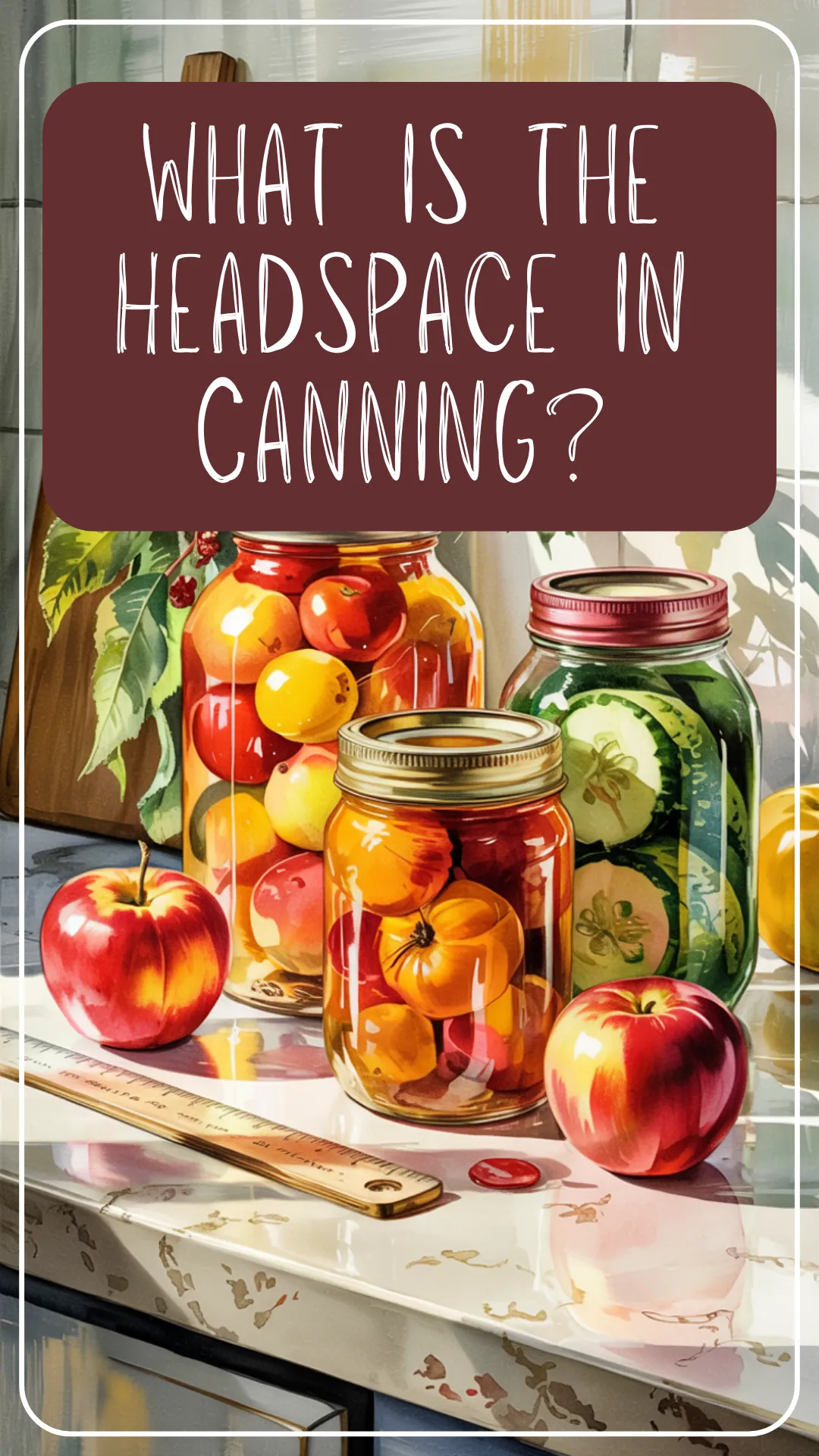 What is headspace in canning, and why does it matter? This quick, beginner-friendly guide explains exactly how to measure it and what can go wrong if you skip it. #CanningTips #HeadspaceCanning #HomeCanningForBeginners #StrawberryPantry