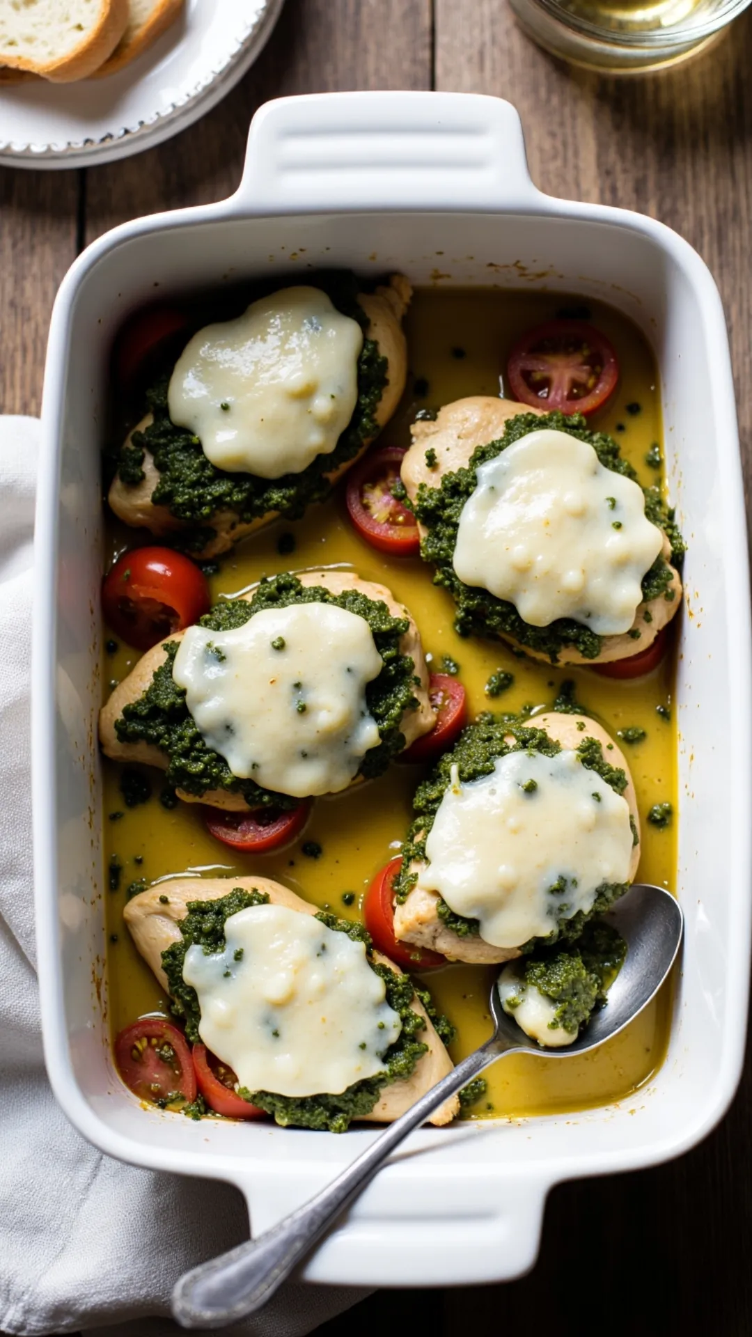 This Pesto Mozzarella Chicken is my go-to struggle meal when I want something that feels fancy but takes zero effort. Just pesto, cheese, and chicken—and boom! Dinner done in 30 minutes.
