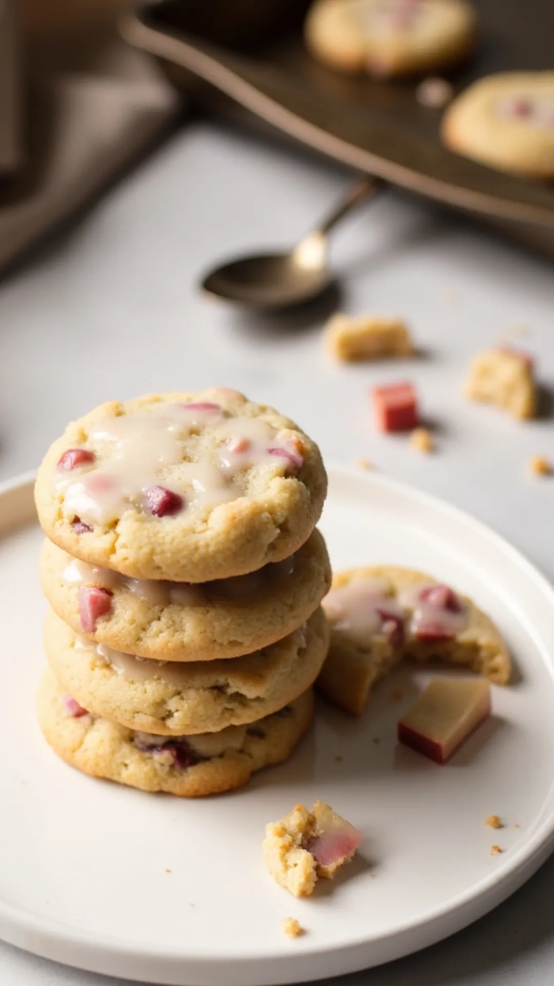 These soft rhubarb cookies are the perfect way to use up garden-fresh or frozen rhubarb—no pie crust needed! A cozy, budget-friendly dessert made from pantry staples and full of old-fashioned charm.