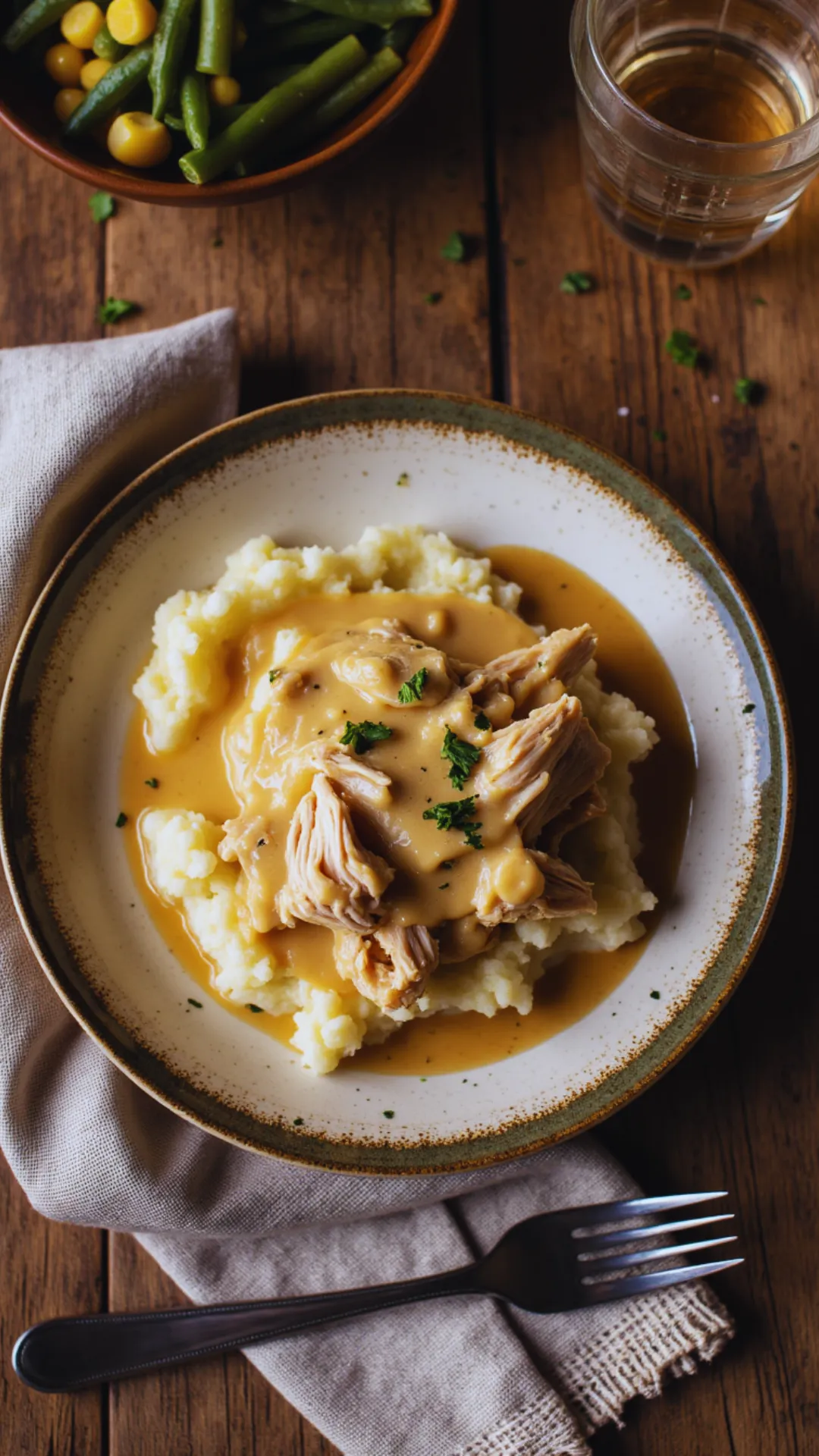 This budget friendly meal uses cooked chicken and pantry staples to make a comforting dinner in no time. Serve over mashed potatoes, rice, or biscuits for a classic family favorite.