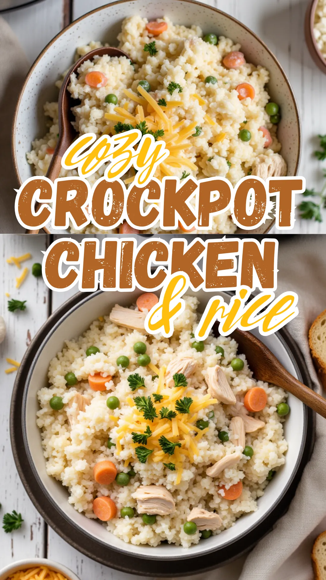 Some nights, dinner needs to handle itself, and this Crockpot Chicken and Rice absolutely delivers 🙌 Juicy shredded chicken, perfectly tender rice, and a creamy, velvety sauce all come together in the slow cooker with almost zero effort ✨