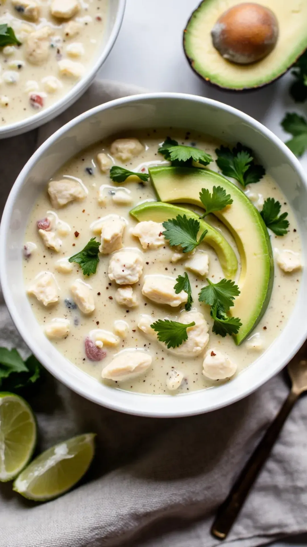 You’d never guess this creamy white chicken chili is totally dairy-free.