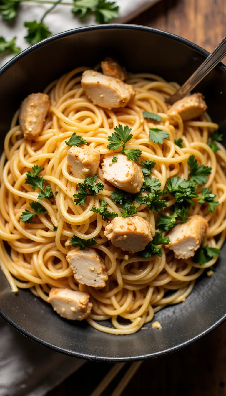 Buttery, garlicky chicken ramen that comes together fast—perfect for busy nights when you want serious flavor. #garliclover #quickdinners #ramenideas