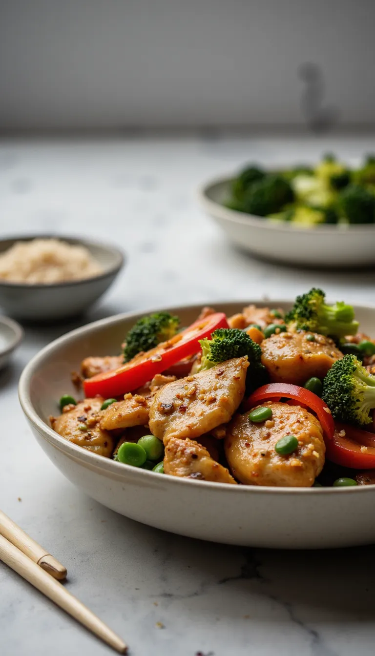 No more boring dinners! This Honey Garlic Chicken Stir-Fry is a one-pan wonder packed with flavor and ready in 30 minutes. #easyfamilymeals #healthydinner #onepanrecipe