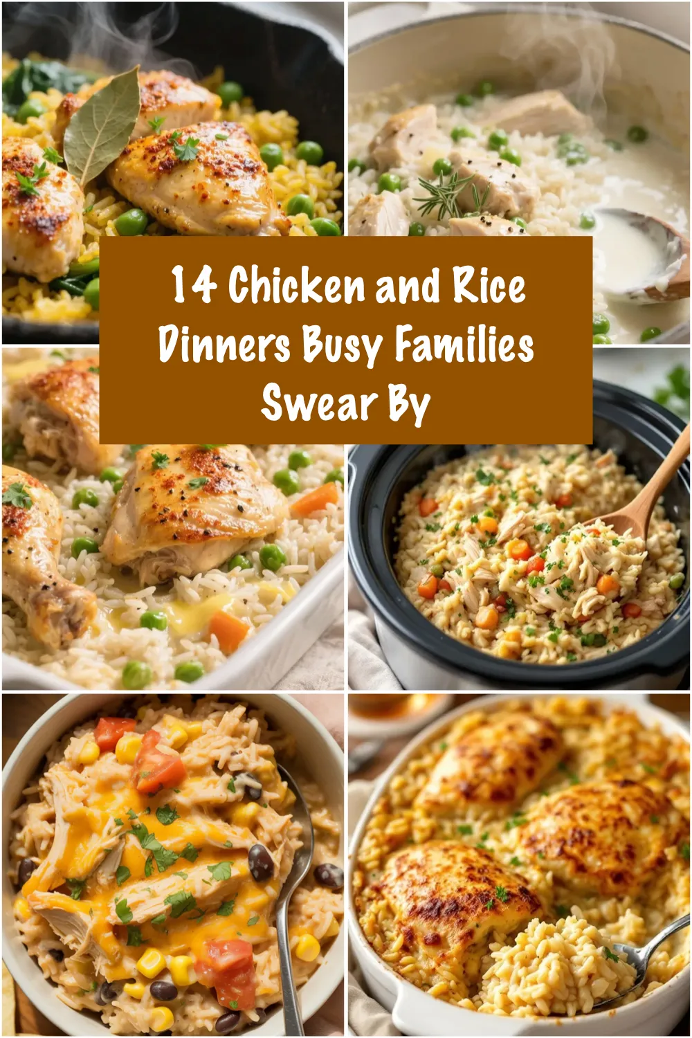 These easy chicken and rice recipes are perfect for busy nights 🍗🍚 Cozy casseroles, crockpot dinners, rice bowls, and one-pan meals the whole family will love.
#chickenandricerecipes #easychickendinners #weeknightmeals #comfortfood #familydinner