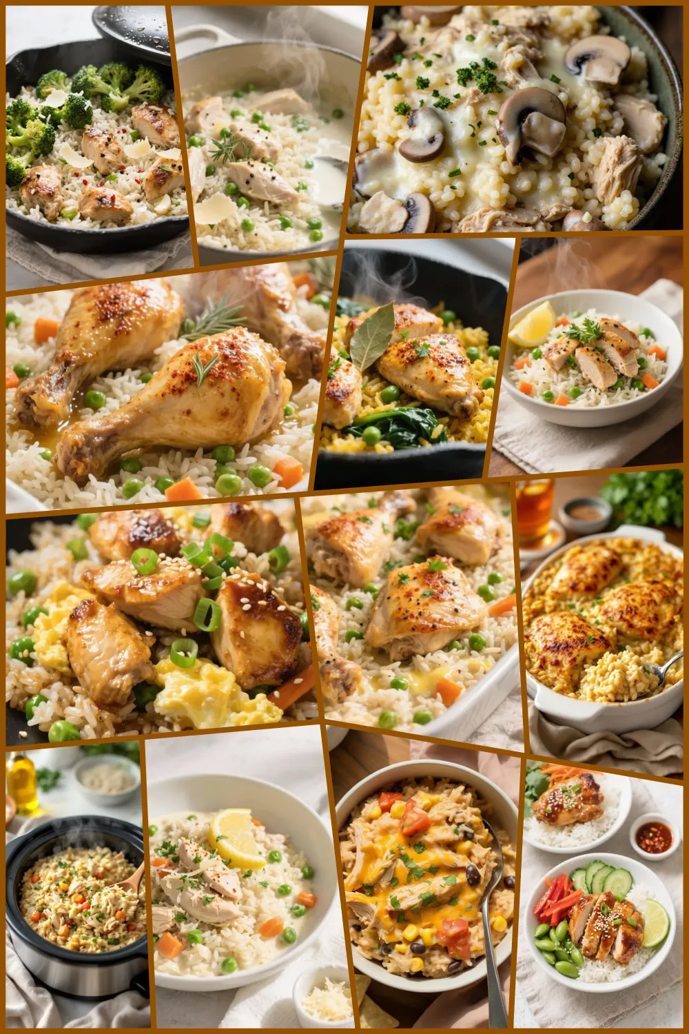 Looking for easy chicken and rice recipes? From crockpot and Instant Pot favorites to baked casseroles and rice bowls, this roundup is packed with comforting, family-friendly dinners.