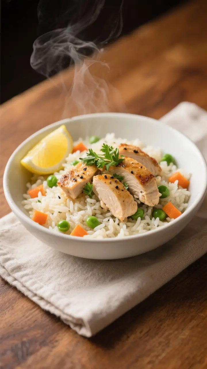 This Instant Pot chicken and rice is the ultimate no-stress dinner when you want something warm, simple, and deeply satisfying. Tender chicken, fluffy rice, and savory aromatics cook together in one pot, delivering big flavor with almost no cleanup. It comes together quickly and hits all those familiar, comforting notes, with just-right texture and classic flavors. When you need a fast, hands-off meal that still feels cozy, this one does the job beautifully.