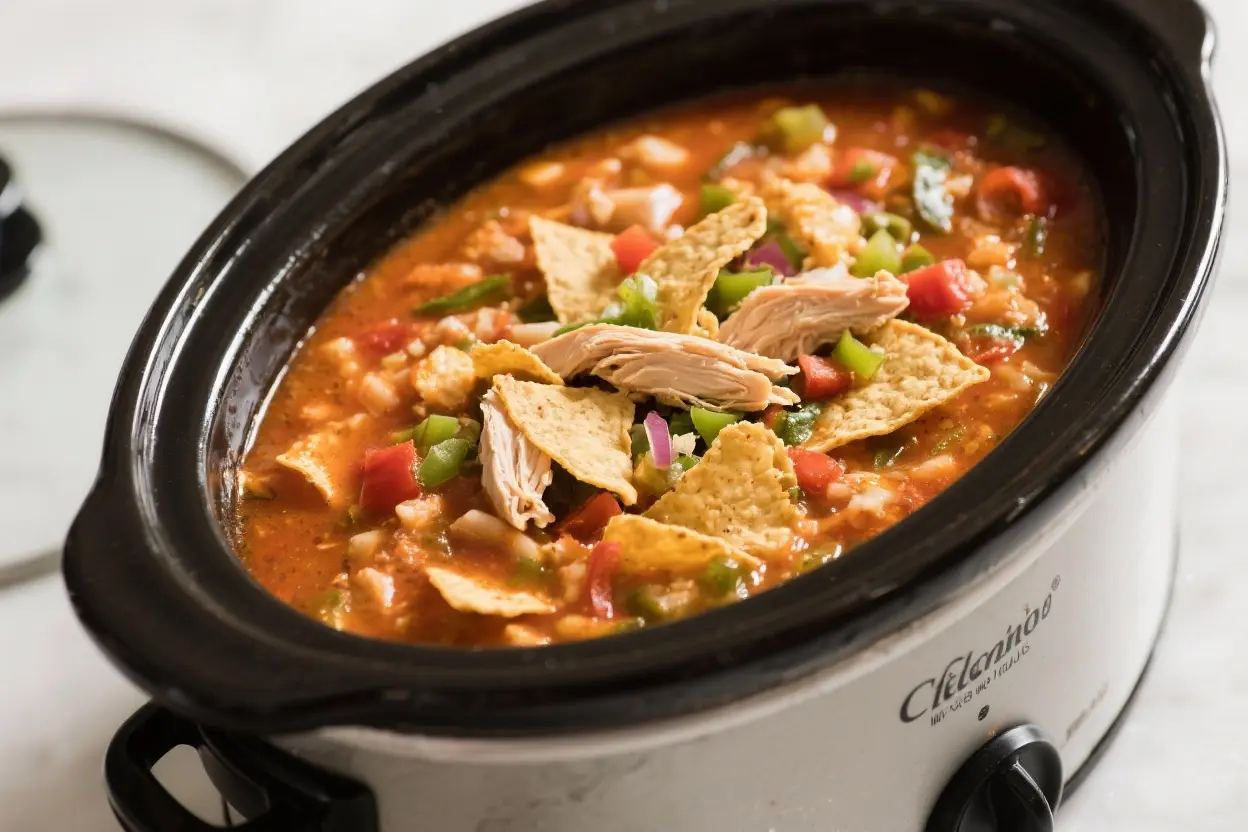If you want a comforting dinner that basically cooks itself, chicken tortilla soup in the crock pot is a weeknight hero. It’s warm, slightly spicy, and loaded with tender chicken, veggies, and a zesty broth. Toss everything in before work, and you’ll come home to a house that smells amazing.