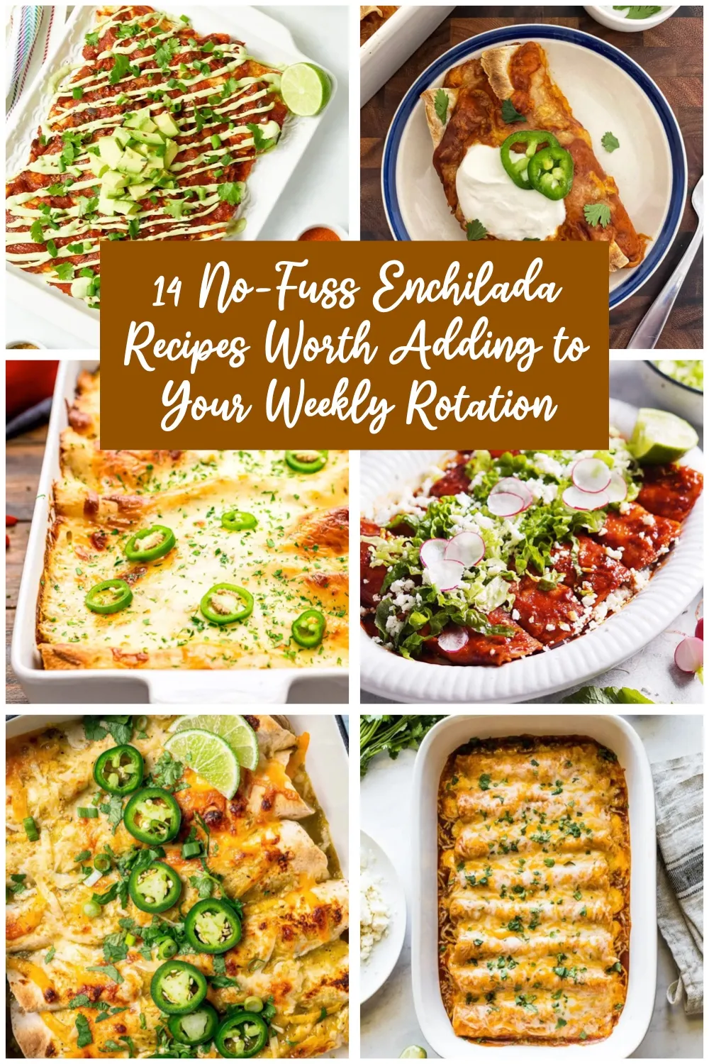 Ditch the dinner rut! These 14 weeknight-ready enchilada recipes are quick, flavorful, and far from basic. From cheesy comfort to bold spices, they bring the excitement back to your table—no stress required! 🌶️🧀 #EasyDinnerIdeas #EnchiladaTime