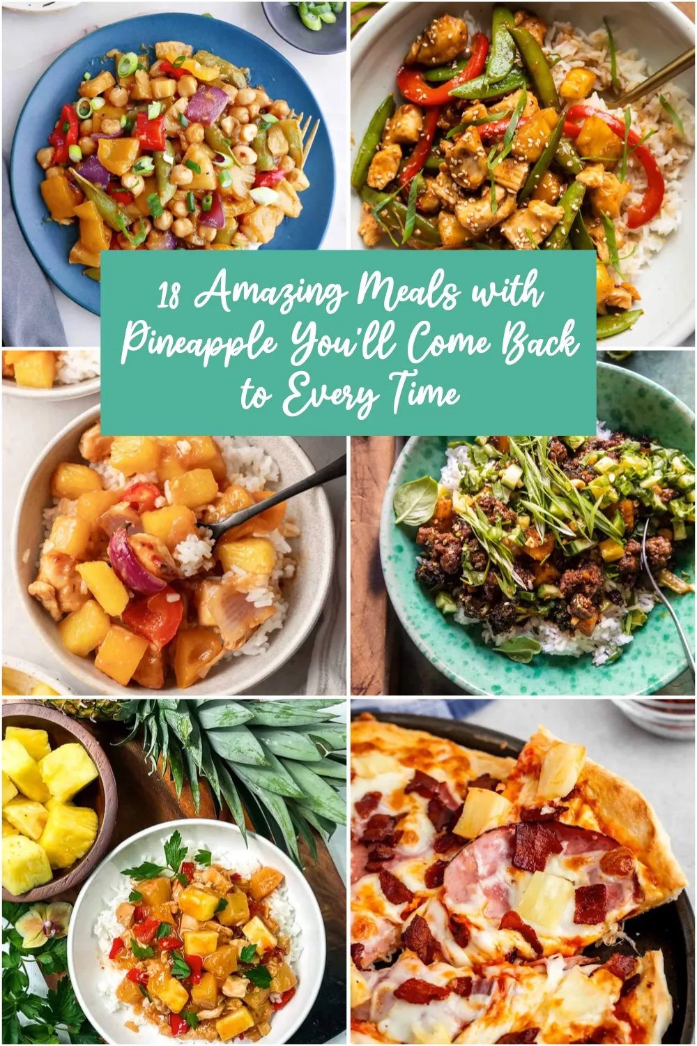 Love that sweet, tropical twist? These 18 pineapple-packed meals are pure magic—from savory stir-fries to zesty tacos and refreshing salads. Whether you're planning dinner or just craving something new, these recipes will keep you coming back for more! 🍽️🌴 #pineapplerecipes #easymeals