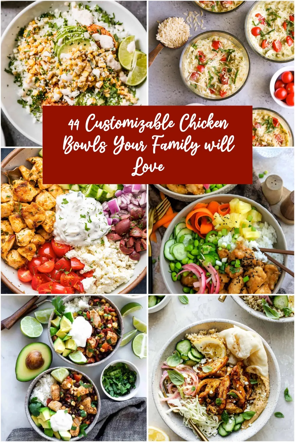 When everyone wants something a little different, chicken bowls save the day 🙌
This collection of customizable chicken bowls makes dinner easy, flexible, and totally family-friendly—mix and match proteins, grains, veggies, and sauces so everyone gets exactly what they want ✨