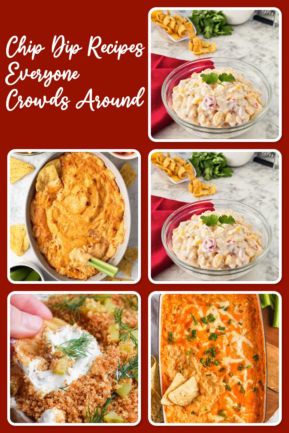 From buffalo chicken dip to fiesta corn dip, these chip dip recipes bring big flavor with minimal effort.
#GameDaySnacks #CheesyDips #DipRecipes #PartySnacks