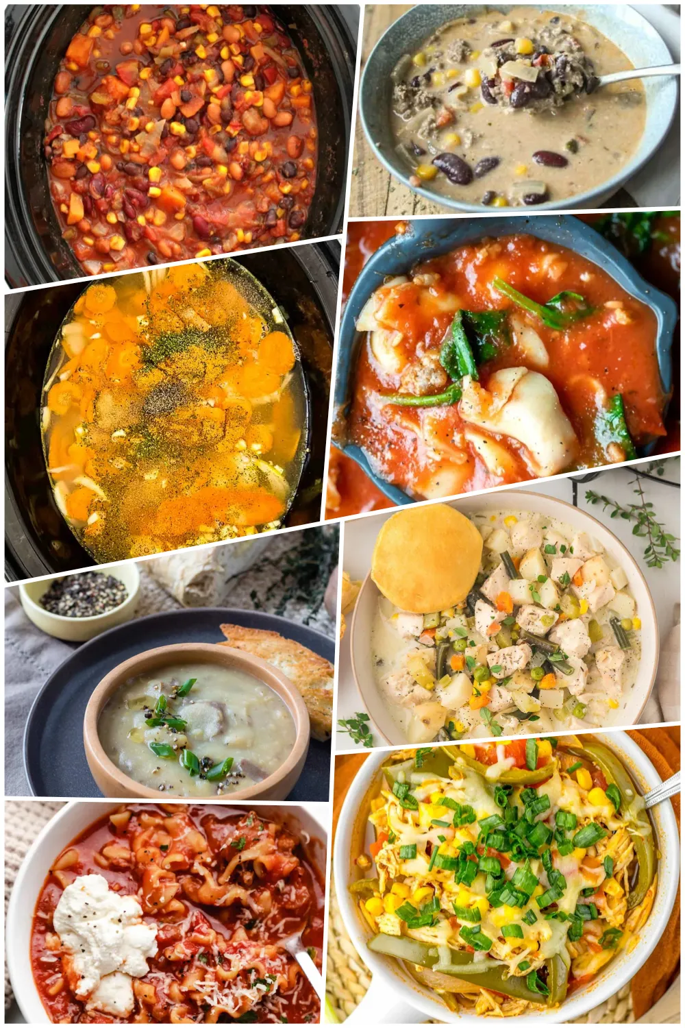 These crockpot soup recipes are perfect for busy days 🥣 Just dump, set, and come home to cozy, comforting soup. #CrockpotSoups #SlowCookerRecipes #EasyDinners #ComfortFood