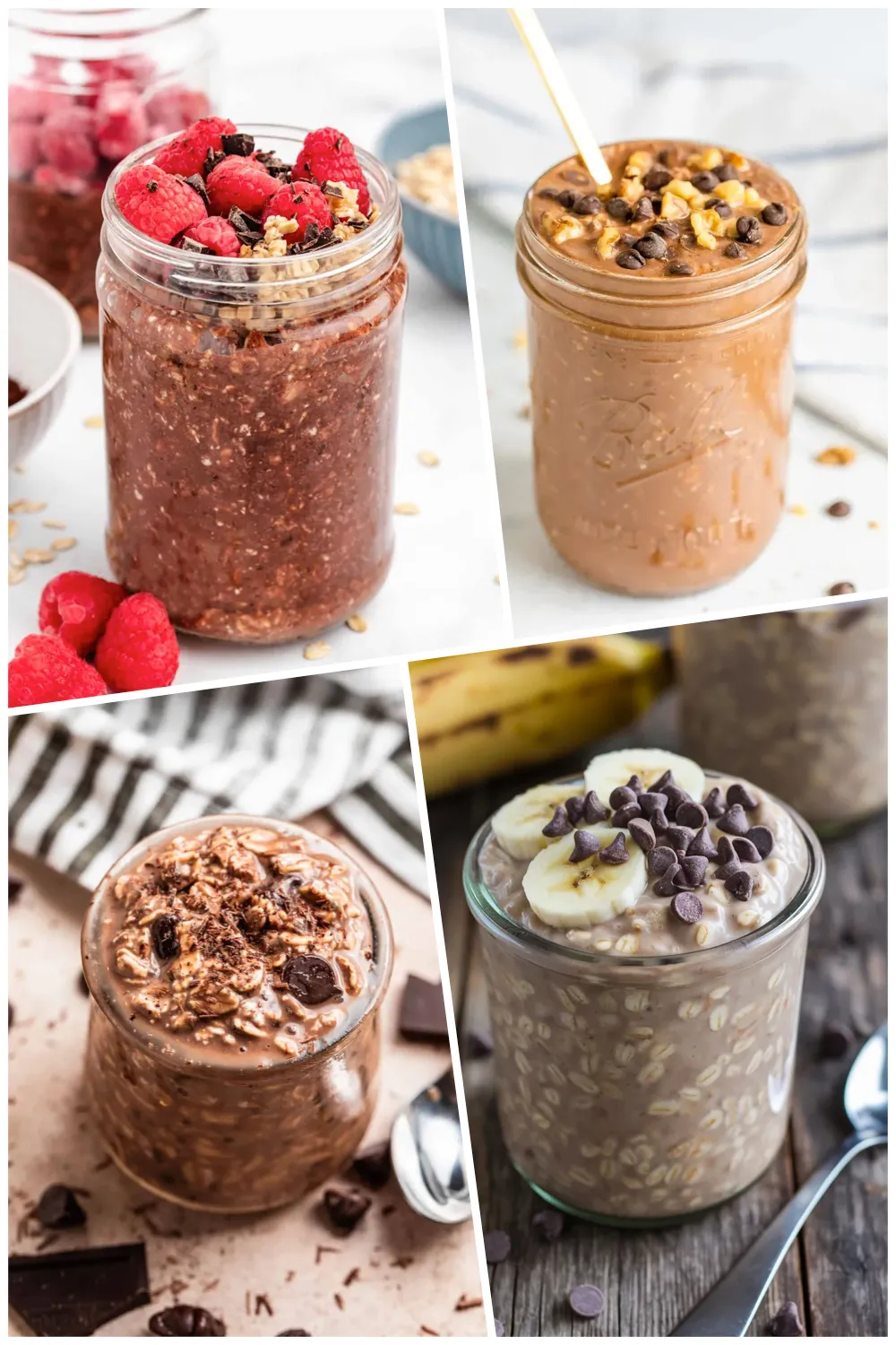 Love chocolate in the morning? These chocolate overnight oats make breakfast simple and satisfying. #ChocolateOats #HealthyBreakfast #MakeAheadMeals #OatRecipes