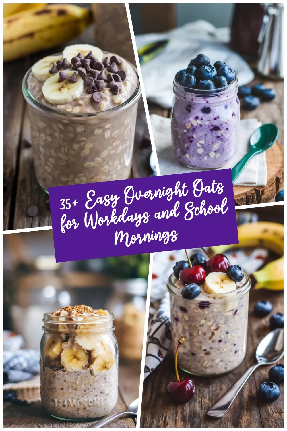 No time for breakfast? These overnight oats are a simple grab-and-go option for school and workdays.
#BreakfastMealPrep #OvernightOatsRecipes #QuickBreakfast #HealthyEating