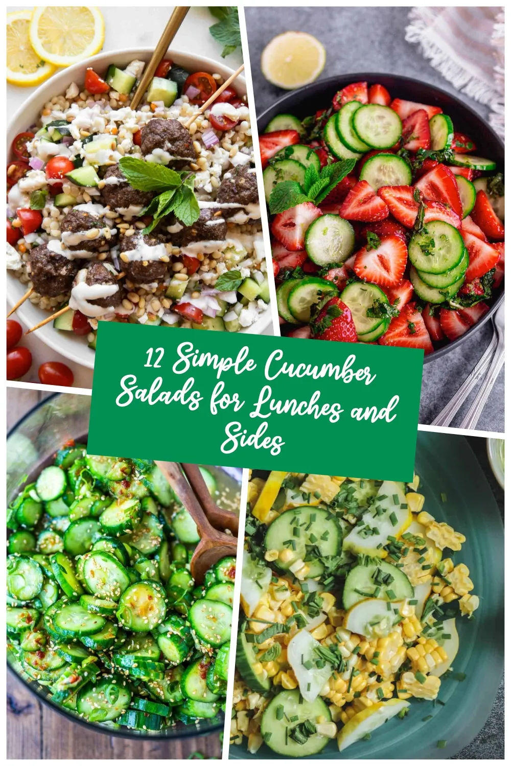 Make the most of cucumber season with these easy, refreshing salad recipes. Perfect for family meals, barbecues, and quick lunches. #summerrecipes #cucumberlove #easycooking