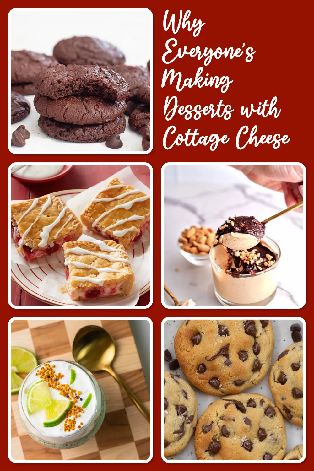 Blended cottage cheese turns into the creamiest dessert base ever 🤍 These cheesecake jars, cookies, and chocolate treats are too good to miss.