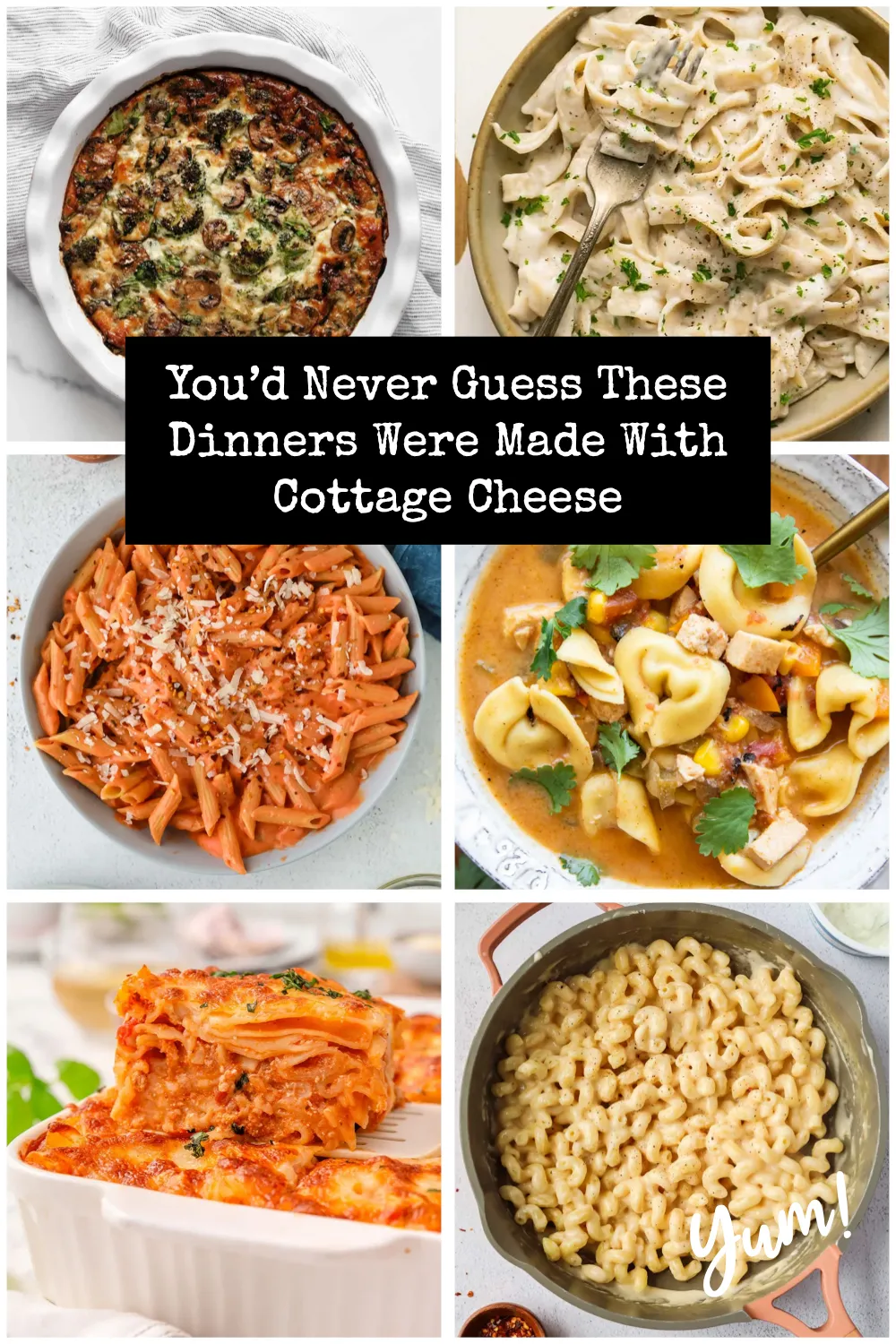 If you love creamy pasta, casseroles, and cozy soups, these cottage cheese dinner recipes are for you.
#DinnerInspo #EasyWeeknightMeals #CottageCheese #HomeCooked