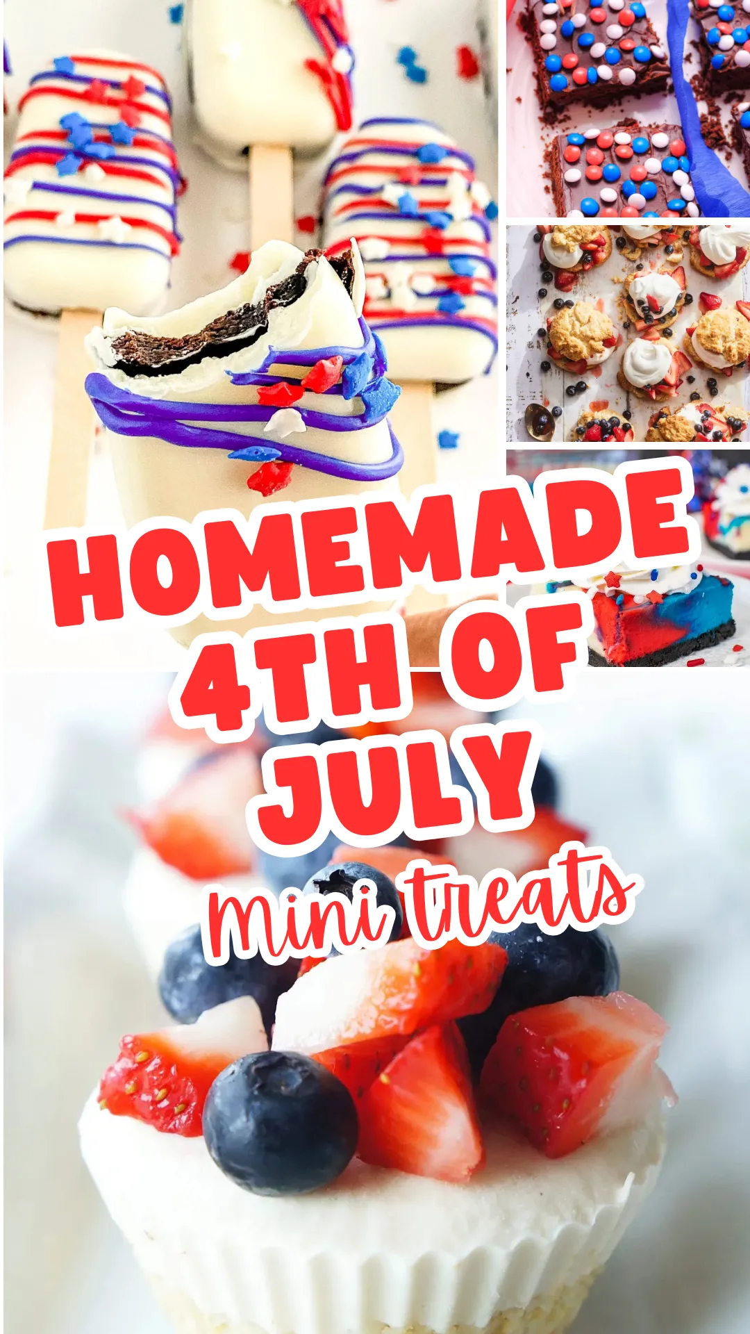 Hosting a BBQ or cookout? These easy finger desserts are the perfect addition to your menu! Delicious, patriotic, and party-ready, these mini desserts for parties are a must-try. 🍰🇺🇸 #FourthOfJulyFood #DessertRecipesForParties #BiteSizeTreats