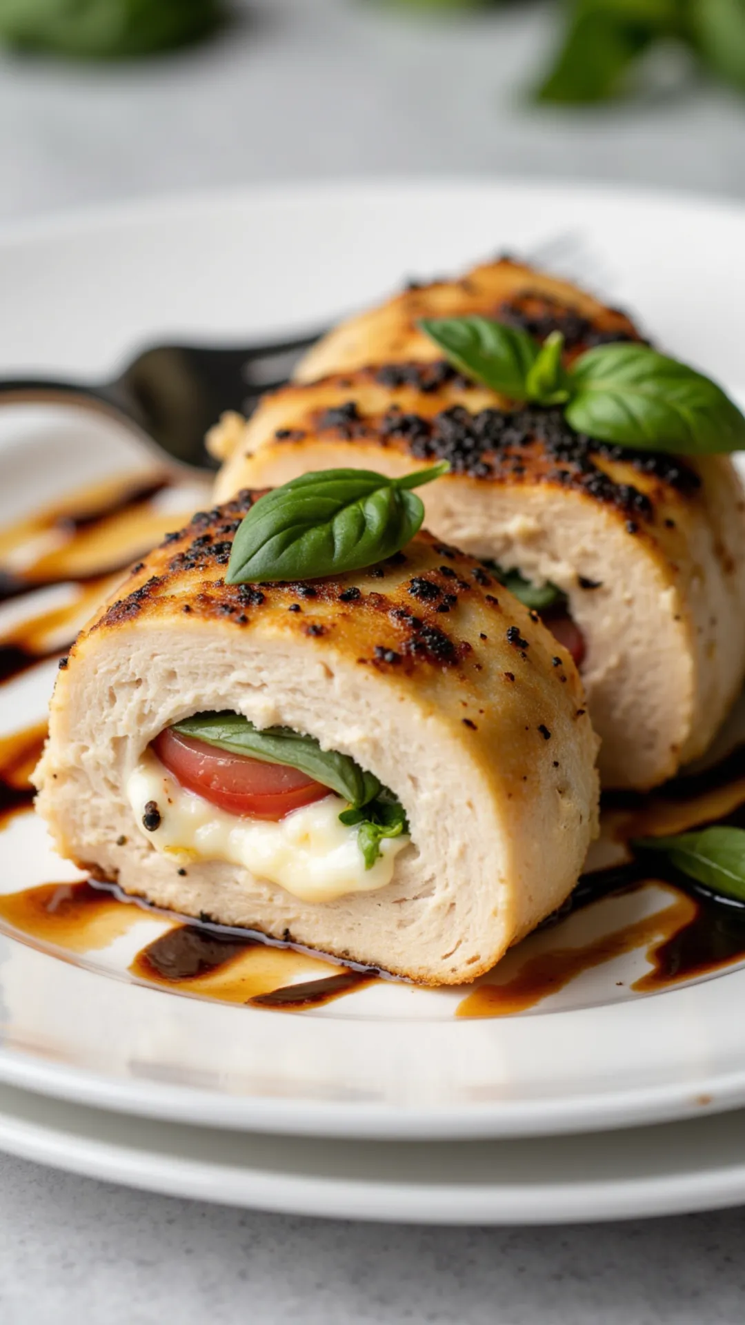 This Caprese Stuffed Chicken is juicy, cheesy, and full of summer flavor—easy and elegant!