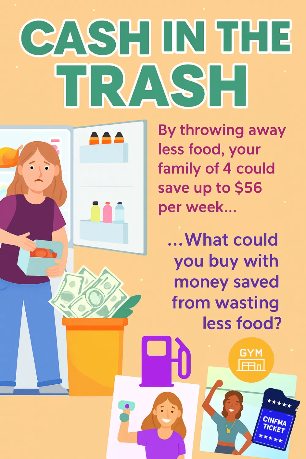 Wasting food costs your family up to $56 a week! Discover how using leftovers right can save money, reduce waste, and help the planet—plus get tips to turn leftover meals into delicious dinners.