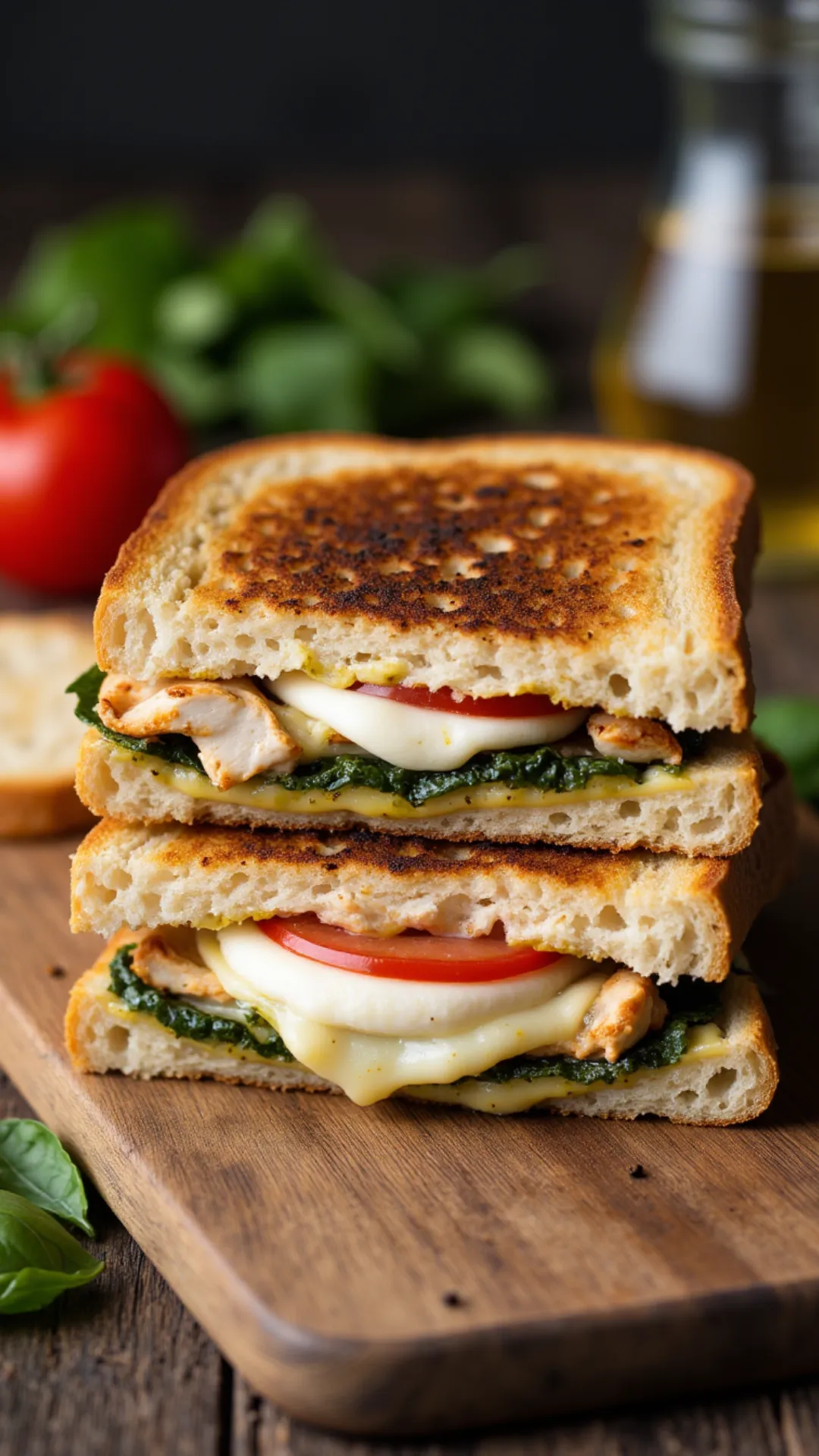 This warm, melty Chicken Caprese Sandwich brings all the café vibes to your kitchen—ready in minutes!