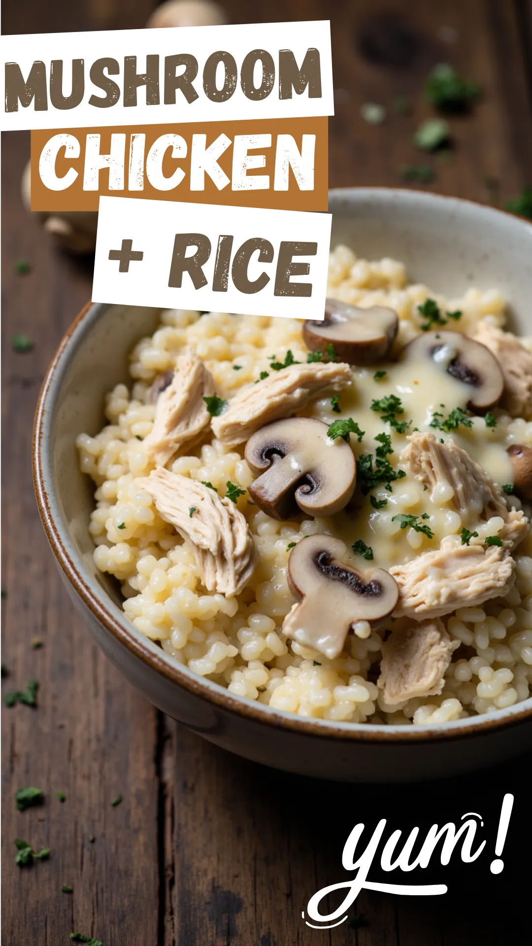 This Crockpot Creamy Mushroom Chicken and Rice is a rich, earthy one-pot wonder that delivers all the cozy vibes. This easy slow cooker dinner features shredded chicken, tender rice, and plenty of mushrooms wrapped in a creamy, cheesy base. It’s hearty, comforting, and perfect for those nights you just want something warm and satisfying with minimal effort.