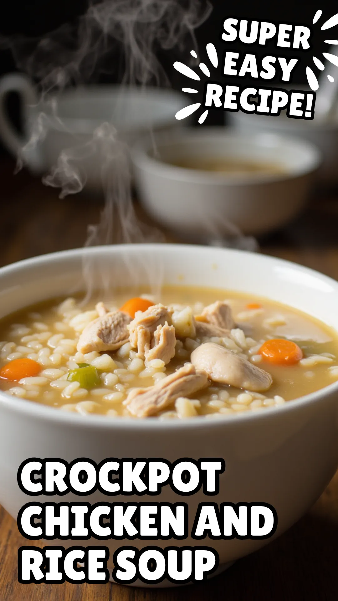 This Crockpot Chicken and Rice Soup is a cozy, nourishing classic that practically cooks itself. With tender shredded chicken, soft rice, and savory broth simmered with carrots, celery, and herbs, this slow cooker soup is the perfect remedy for cold days, sick days, or when you just need a no-fuss, feel-good meal.