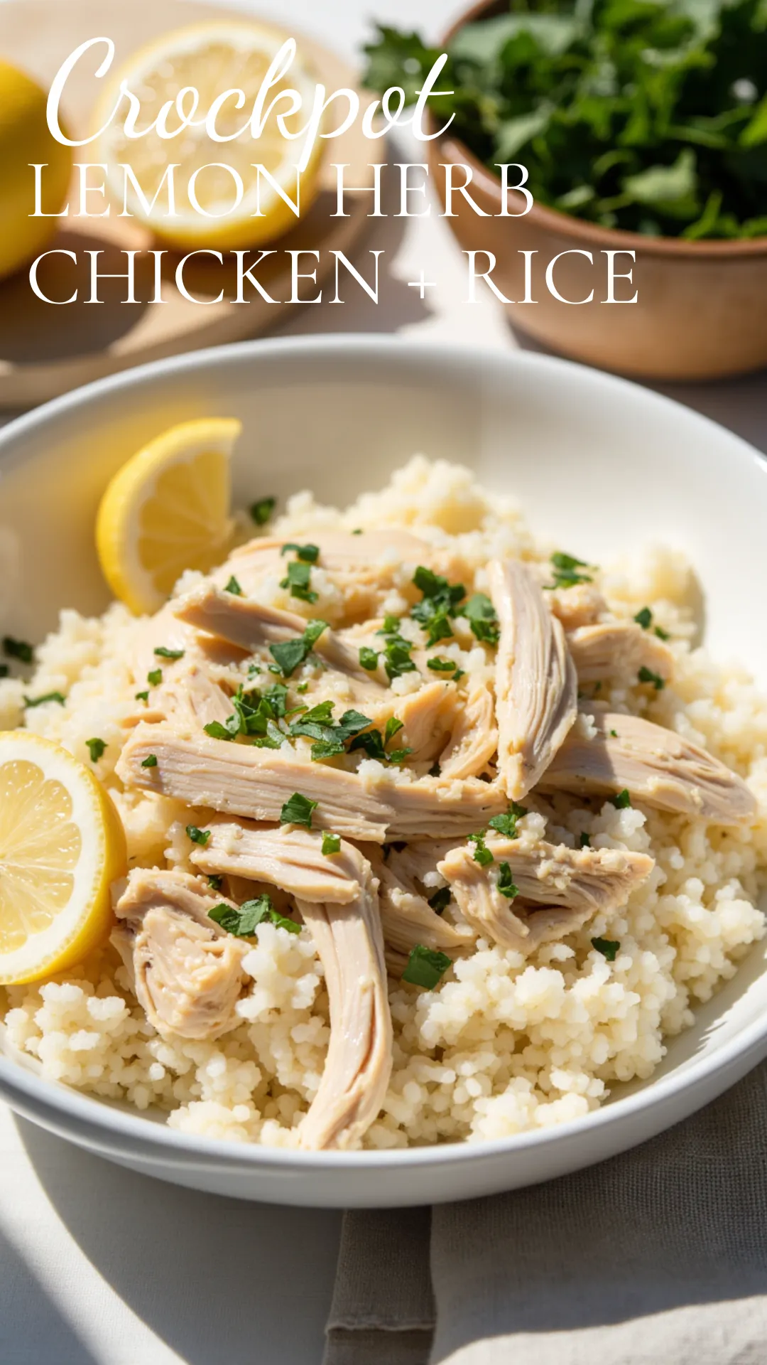 This Crockpot Lemon Herb Chicken and Rice is a bright, citrusy twist on comfort food that feels as fresh as it tastes. Juicy shredded chicken, tender rice, and a fragrant mix of lemon and herbs come together effortlessly in the slow cooker. It’s light, satisfying, and perfect for spring or summer nights when you want something cozy—but not too heavy.