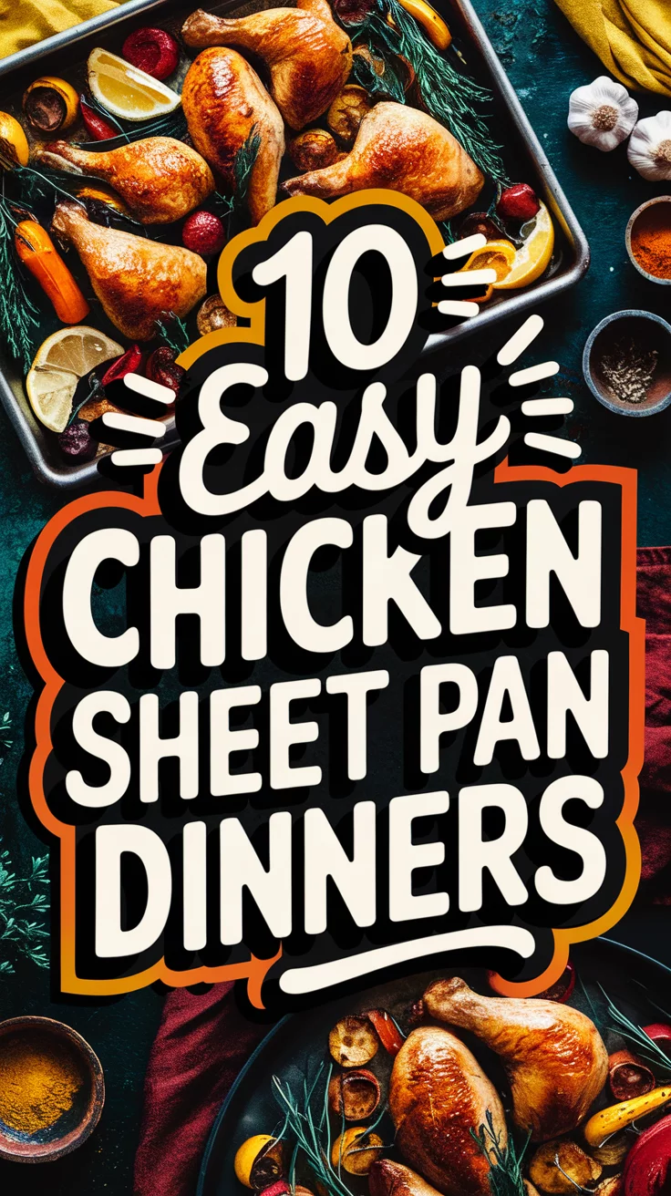 🌿🍽️ 10 Chicken Sheet Pan Dinners That Practically Cook Themselves
No time to cook? No problem! These quick and tasty chicken sheet pan dinners are packed with flavor and require little effort, making them a lifesaver for weeknight meals. 🍗✨ #QuickDinners #SheetPanRecipes #OnePanMeals #FamilyFavorites #FlavorfulEats