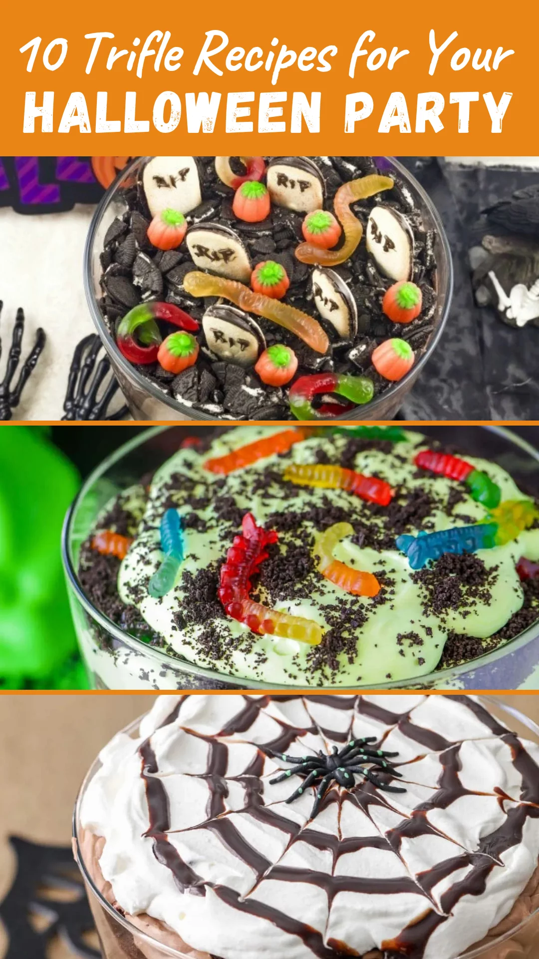 Layer up the fun with these spooky Halloween trifles! Perfect for parties, potlucks, or a sweet surprise for the family—these easy recipes are scary good. 🧁🎃 #HalloweenDesserts #TrifleRecipes #HalloweenTrifles