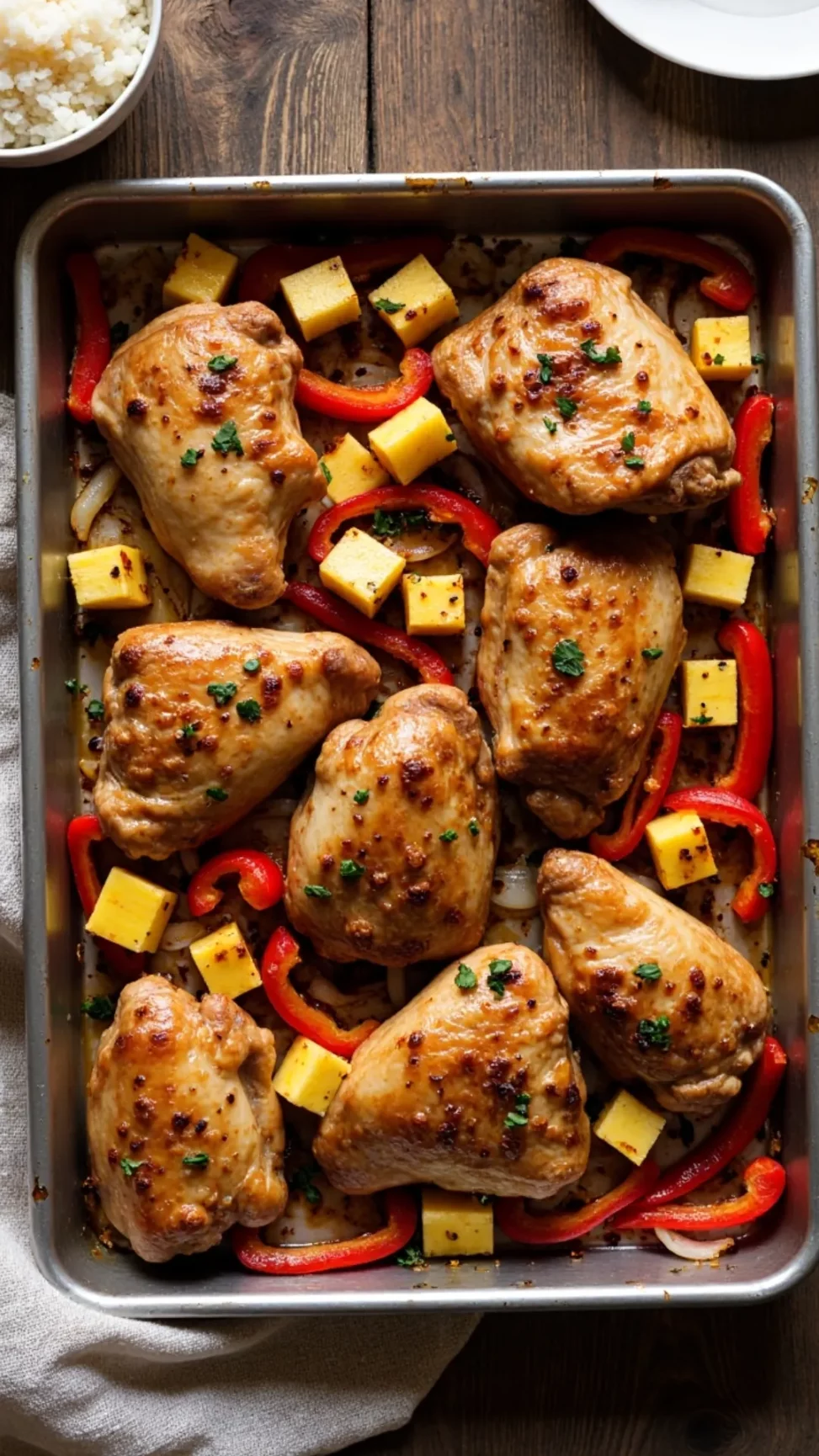 This budget friendly meal turns chicken and a can of pineapple into a crowd-pleasing dinner. Easy cleanup, bold flavors, and done in 30 minutes? Yes, please. Perfect for busy weeknights!